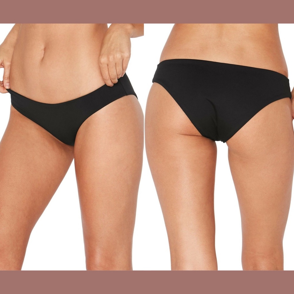 NWT $70 L Space Sensual Sandy Classic Bikini Bottoms in Black‎ [SZ Small ]